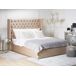 Beliani Cama con almacenaje Terciopelo LUBBON Beliani Cama con almacenaje Terciopelo LUBBON Beige
