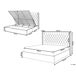 Beliani Cama con almacenaje Terciopelo LUBBON Beliani Cama con almacenaje Terciopelo LUBBON Beige