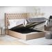 Beliani Cama con almacenaje Terciopelo LUBBON Beliani Cama con almacenaje Terciopelo LUBBON Beige