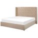 Beliani Cama con almacenaje Terciopelo LUBBON Beliani Cama con almacenaje Terciopelo LUBBON Beige