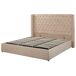 Beliani Cama con almacenaje Terciopelo LUBBON Beliani Cama con almacenaje Terciopelo LUBBON Beige