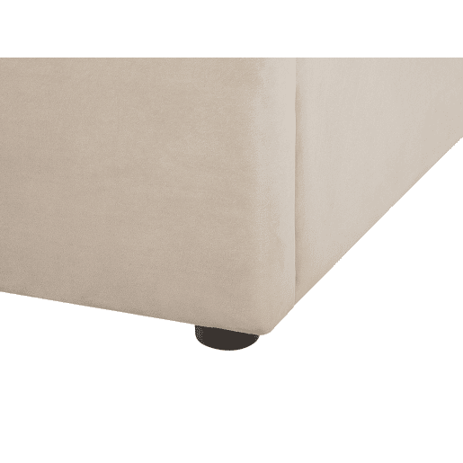 Cama baú Veludo LUBBON 180 x 200 cm Creme