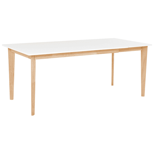 Mesa de jantar extensível SOLA Branco 140180 cm 90 cm