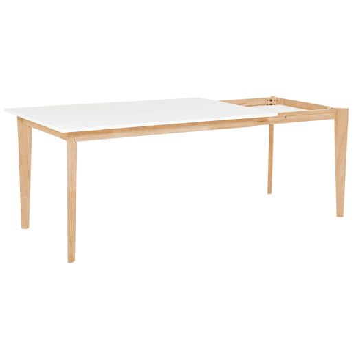 Mesa de jantar extensível SOLA Branco 140180 cm 90 cm