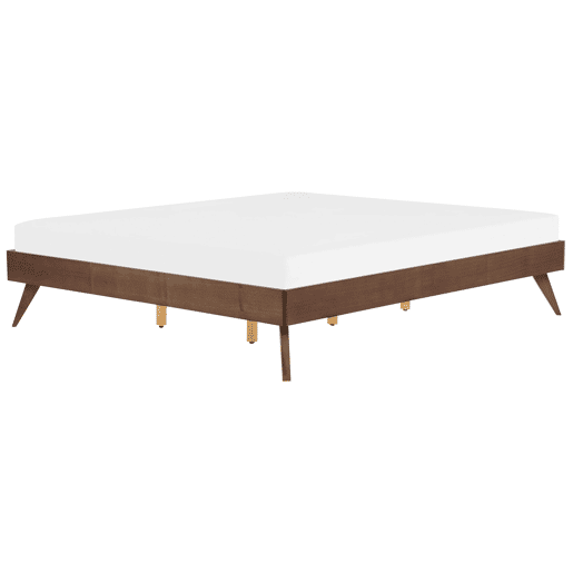 Cama sem cabeceira BERRIC 180 x 200 cm Madeira escura de freixo