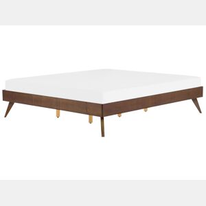 Cama sem cabeceira BERRIC 180 x 200 cm Madeira escura de freixo
