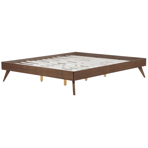 Cama sem cabeceira BERRIC 180 x 200 cm Madeira escura de freixo