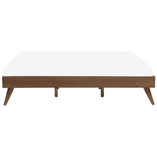 Cama sem cabeceira BERRIC 180 x 200 cm Madeira escura de freixo