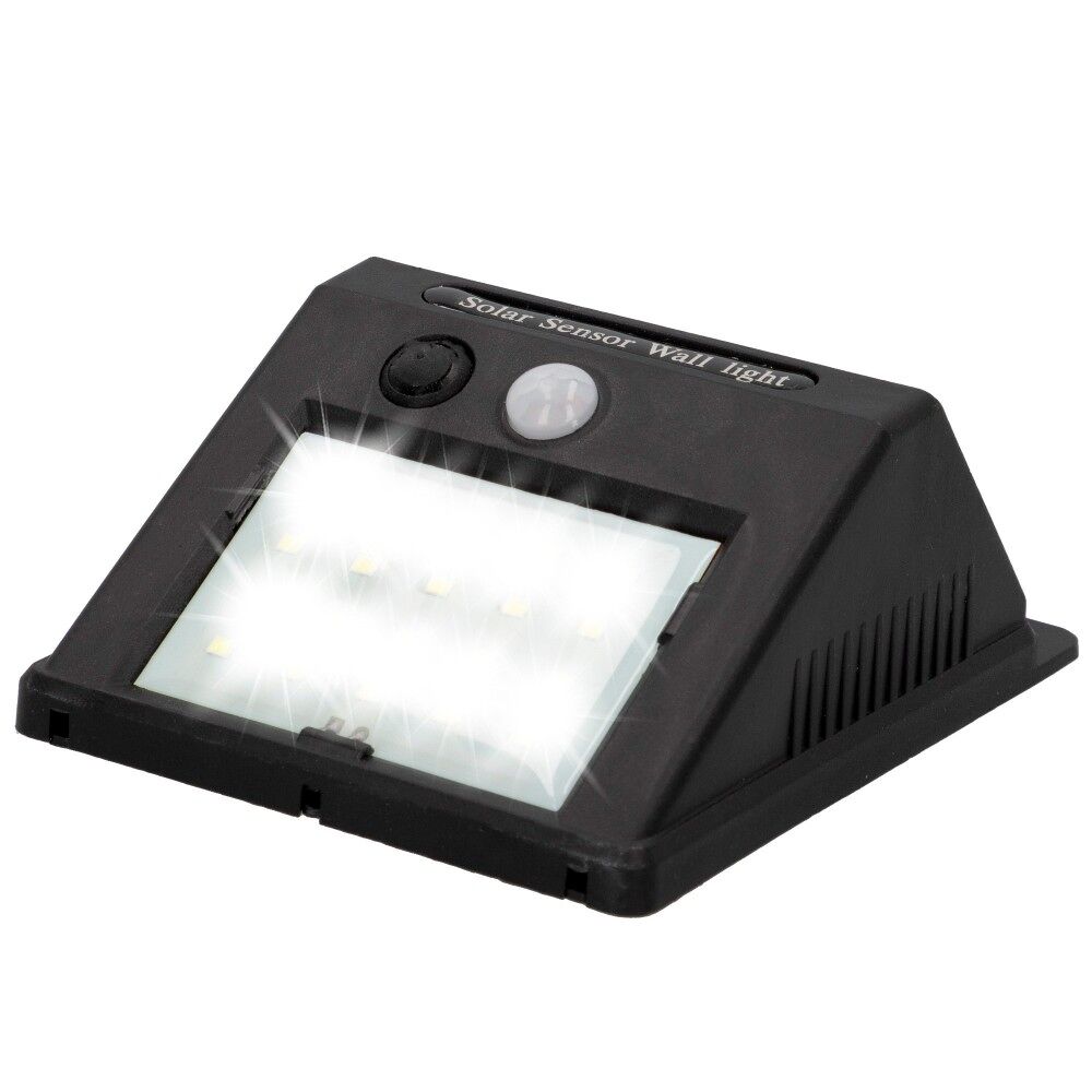 Aplique luz solar 8 led con sensor de movimiento Aktive Tech