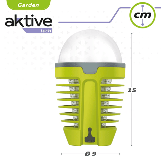 Lâmpada UV Mosquito Killer com Luz Noturna LED Aktive