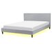 Beliani Cama LED Poliéster FITOU 170x214 Beliani Cama LED Poliéster FITOU 170x214 Gris Claro