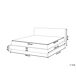 Beliani Cama LED Poliéster FITOU 170x214 Beliani Cama LED Poliéster FITOU 170x214 Gris Claro