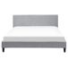 Beliani Cama LED Poliéster FITOU 170x214 Beliani Cama LED Poliéster FITOU 170x214 Gris Claro