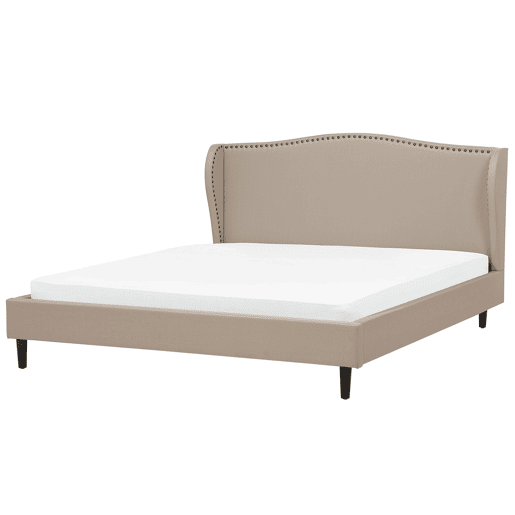 Cama Tecido COLMAR 180 x 200 cm Cor de areia