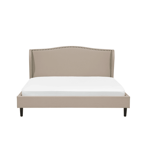 Cama Tecido COLMAR 180 x 200 cm Cor de areia