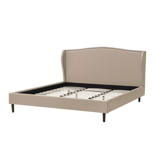 Cama Tecido COLMAR 180 x 200 cm Cor de areia