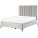 Beliani Cama con almacenaje Terciopelo SEZANNE 150x215 Beliani Cama con almacenaje Terciopelo SEZANNE 150x215 Gris Claro