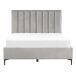 Beliani Cama con almacenaje Terciopelo SEZANNE 150x215 Beliani Cama con almacenaje Terciopelo SEZANNE 150x215 Gris Claro