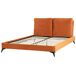 Beliani Cama Terciopelo MELLE Beliani Cama Terciopelo MELLE Naranja