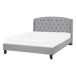 Beliani Cama Poliéster BORDEAUX 149x221 Beliani Cama Poliéster BORDEAUX 149x221 Gris Claro