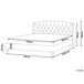 Beliani Cama Poliéster BORDEAUX 149x221 Beliani Cama Poliéster BORDEAUX 149x221 Gris Claro
