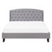 Beliani Cama Poliéster BORDEAUX 149x221 Beliani Cama Poliéster BORDEAUX 149x221 Gris Claro
