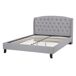 Beliani Cama Poliéster BORDEAUX 149x221 Beliani Cama Poliéster BORDEAUX 149x221 Gris Claro