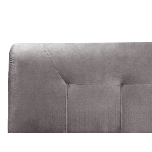 Cama continental Veludo MARQUISE 180 x 200 cm Cinzento