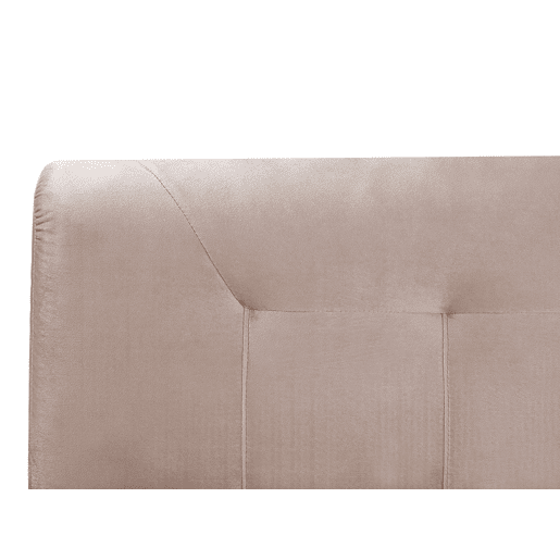 Cama continental Veludo MARQUISE 160 x 200 cm Creme