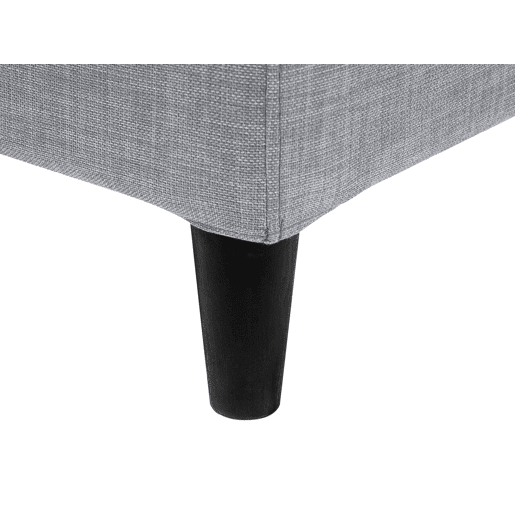 Cama Tecido FITOU 180 x 200 cm Cinzento claro