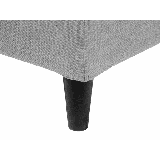 Cama Tecido FITOU 180 x 200 cm Cinzento claro