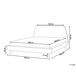 Beliani Cama Poliéster VIENNE 200x220 Beliani Cama Poliéster VIENNE 200x220 Gris Oscuro
