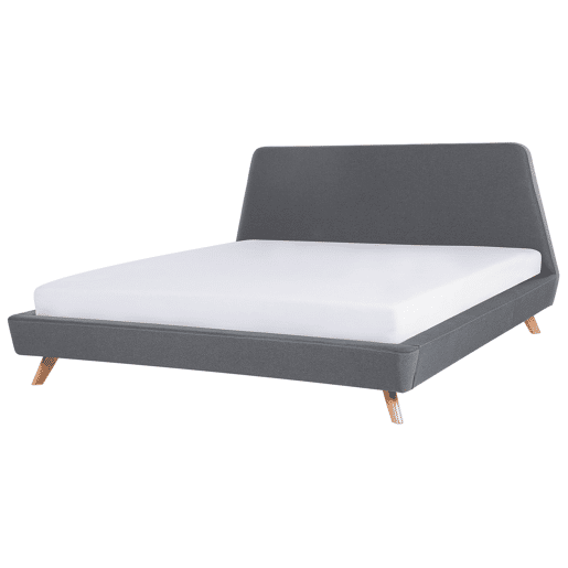 Cama Tecido VIENNE 180 x 200 cm Cinzento