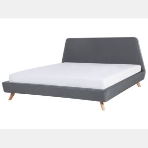 Cama Tecido VIENNE 180 x 200 cm Cinzento