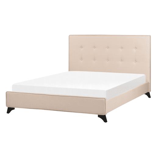 Cama Tecido AMBASSADOR 140 x 200 cm Creme