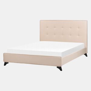 Cama Tecido AMBASSADOR 140 x 200 cm Creme