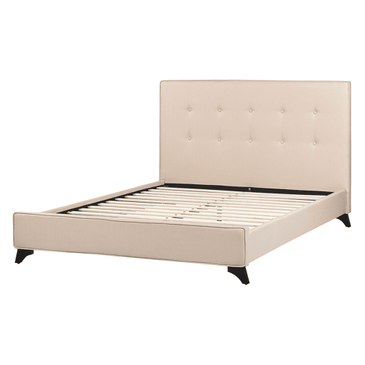 Cama Tecido AMBASSADOR 140 x 200 cm Creme
