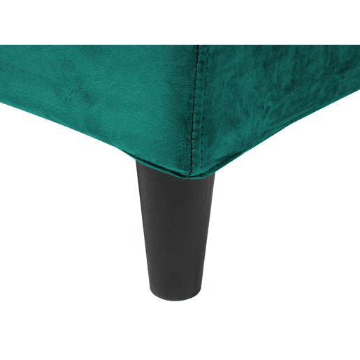 Cama Veludo FITOU 160 x 200 cm Verde escuro