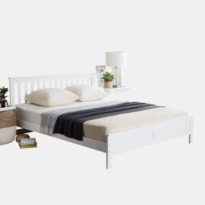 Cama Pinho MAYENNE 140 x 200 cm Branco