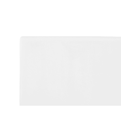 Cama Veludo FITOU 160 x 200 cm Branco