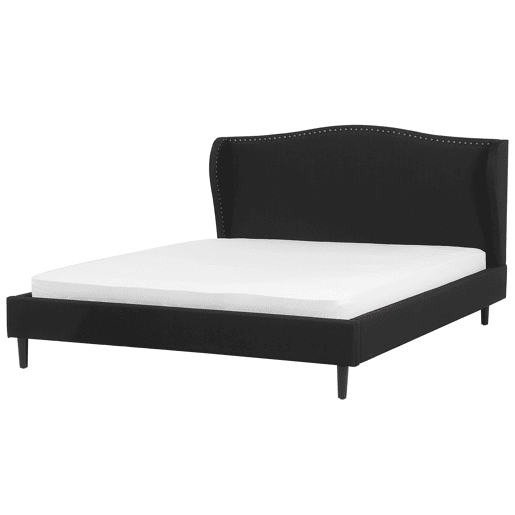 Cama Tecido COLMAR 180 x 200 cm Preto