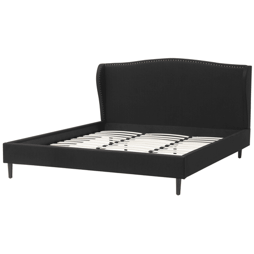 Cama Tecido COLMAR 180 x 200 cm Preto