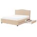 Beliani Cama con cajones Poliéster MONTPELLIER 167x213 Beliani Cama con cajones Poliéster MONTPELLIER 167x213 Beige