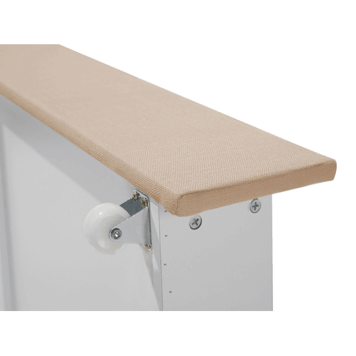 Cama com gavetas de arrumação Tecido MONTPELLIER 160 x 200 cm Creme