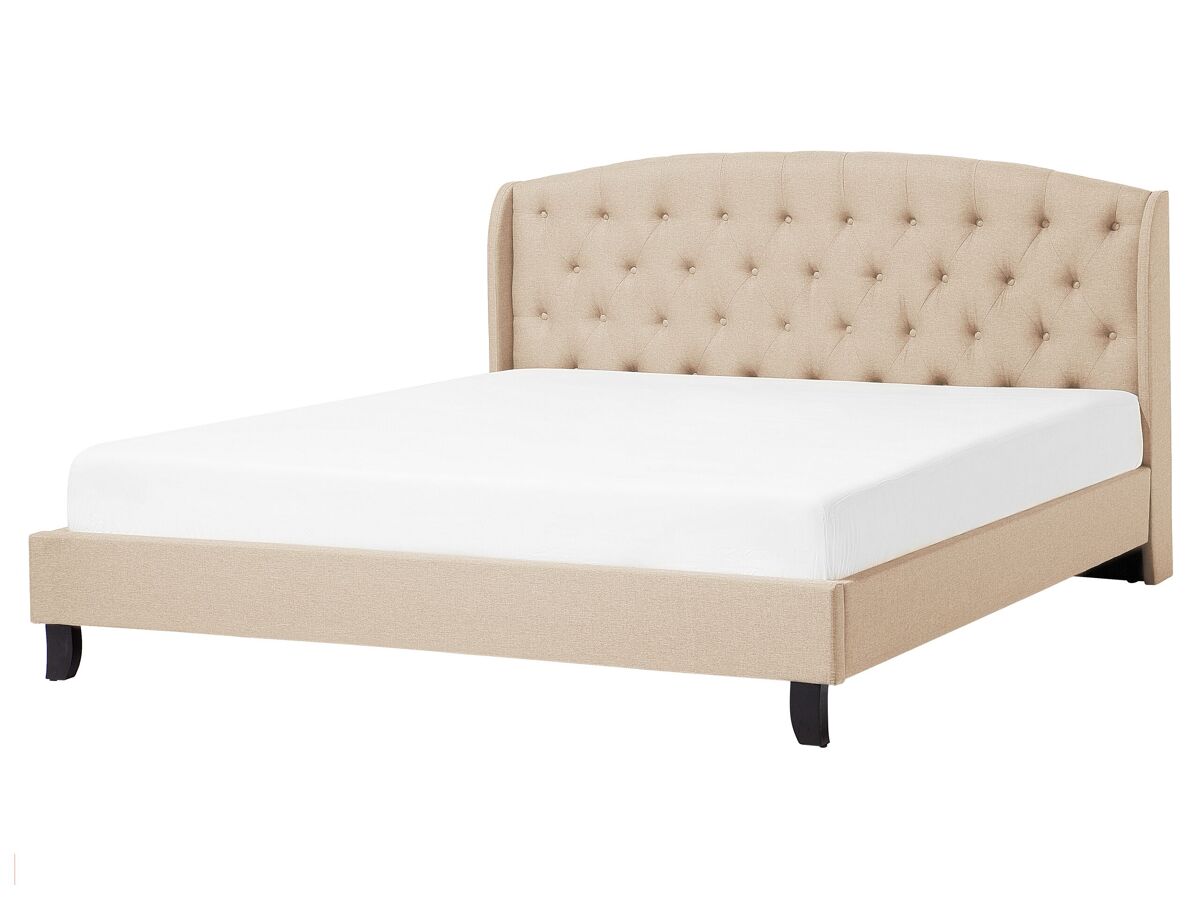 Beliani Cama Poliéster BORDEAUX 169x221 Beige