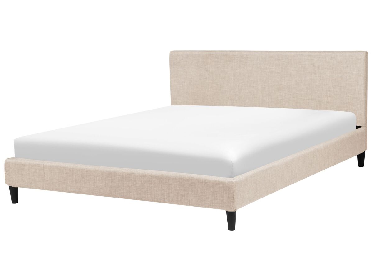 Beliani Cama Terciopelo FITOU 190x214 Arena