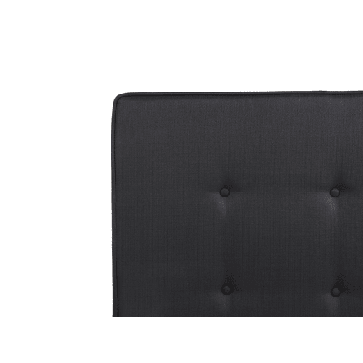 Cama Tecido AMBASSADOR 140 x 200 cm Preto