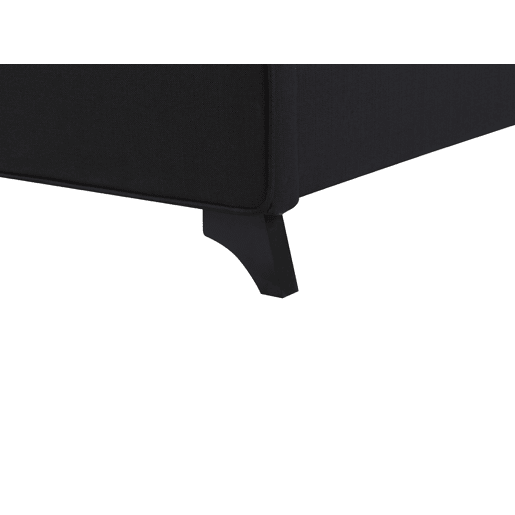 Cama Tecido AMBASSADOR 140 x 200 cm Preto