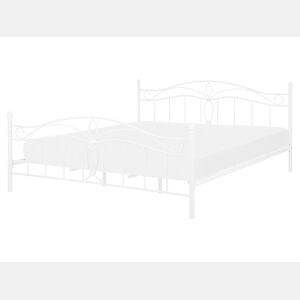 Cama Metal ANTLIA 160 x 200 cm Branco