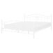 Beliani Cama Acero ANTLIA 168x209 Beliani Cama Acero ANTLIA 168x209 Blanco